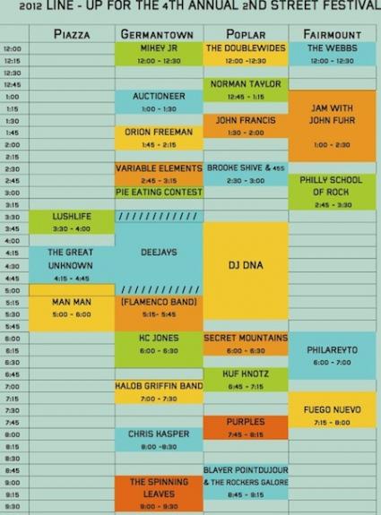 Full Lineup & Schedule for 2nd Street Festival Announced