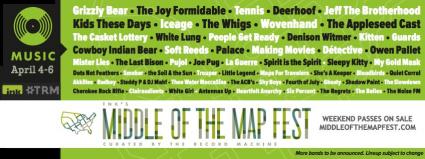 Ink and The Record Machine announce Middle of the Map lineup