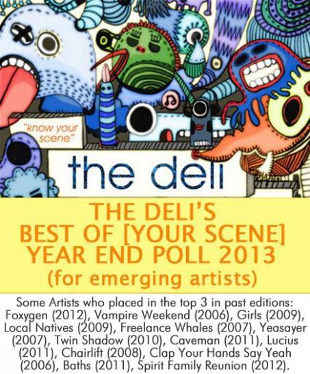 New England’s Open Submission Results for The Deli Magazine’s Year End Poll, 2013