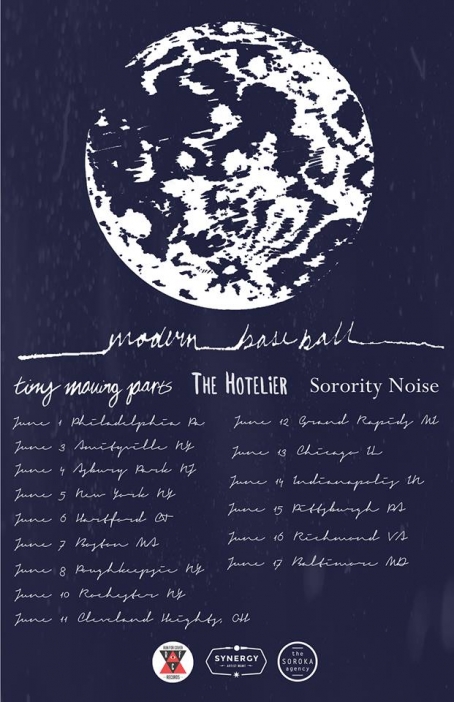 Modern Baseball Kick Off Their Tour w/The Hotelier, Tiny Moving Parts & Sorority Noise at The Barbary June 1