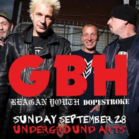 Dopestroke Opening for GBH & Reagan Youth at Underground Arts Sept. 28