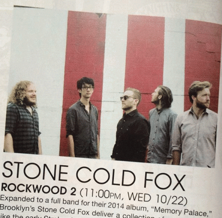 Weekly Feature: Stone Cold Fox headlines The Deli’s CMJ show at Rockwood tomorrow (10.22)