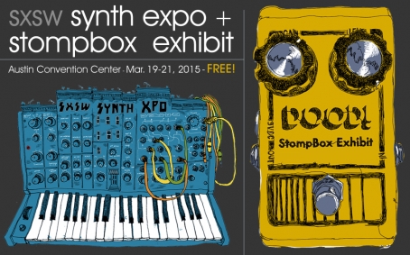 Announcing the Stompbox Exhibit and Synth Space at SXSW!