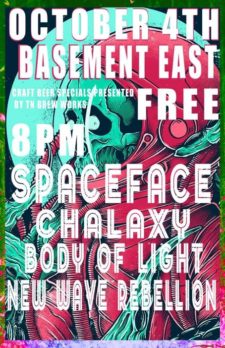 CHALAXY to Play Mega Psych Show at The Basement East 10.4