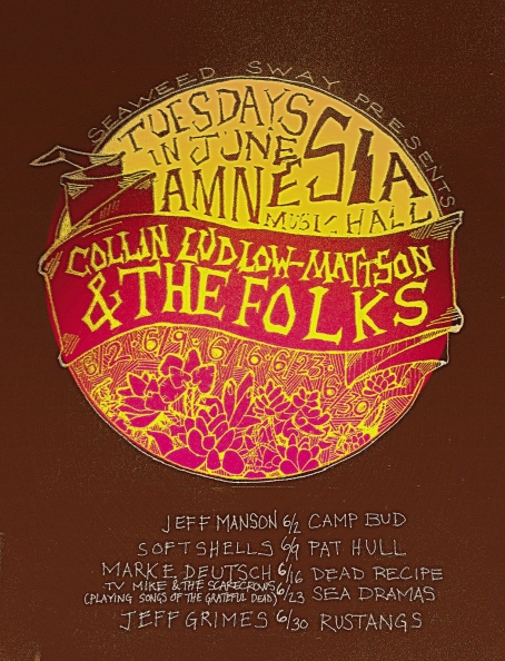 Collin Ludlow-Mattson & the Folks June Tuesday Residency at Amnesia