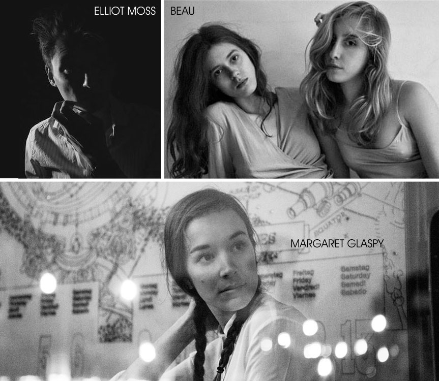 Three new videos by NYC artists Elliot Moss, Margaret Glaspy, Beau.