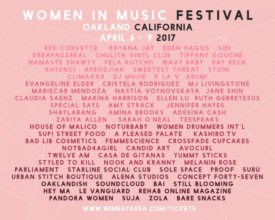 Women In Music – Bay Area Takes Place This Weekend