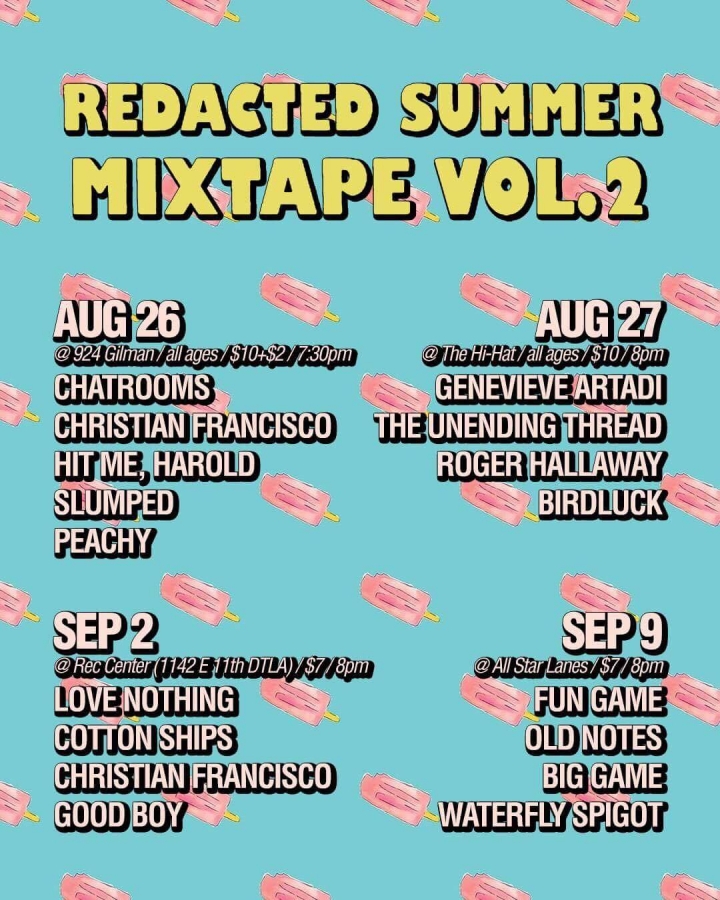 Redacted Collective Throws 4 Shows for Summer Mixtape Volume 2