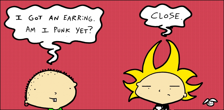 Krust Toons: “Am I Punk Yet?” by Tedd Hazard