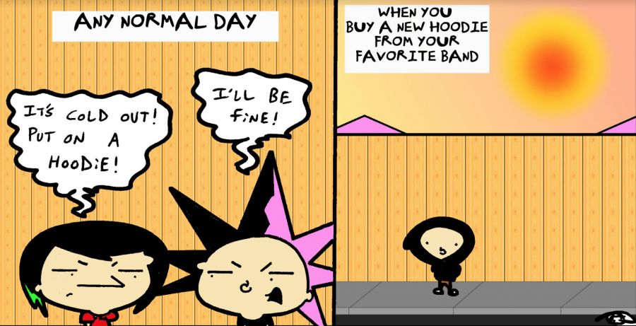 Krust Toons: “When You Buy A New Hoodie From Your Favorite Band” by Tedd Hazard