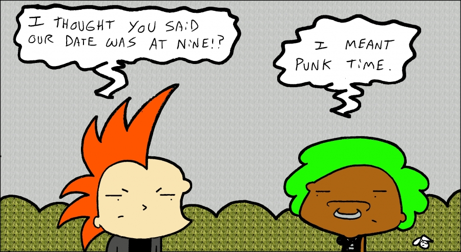 Krust Toons: “Punk Time” by Tedd Hazard