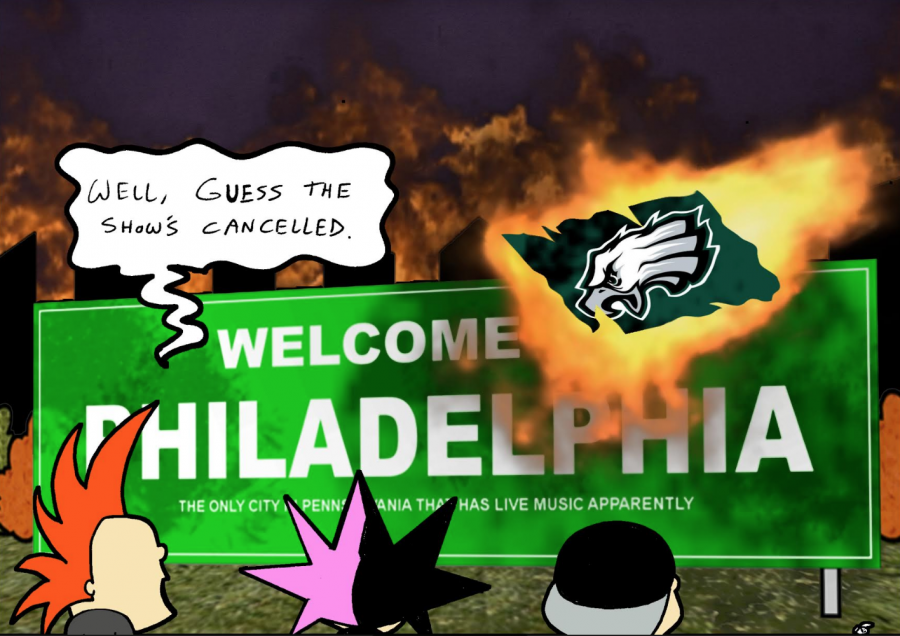 Krust Toons: “Welcome to Philadelphia – Home of the Super Bowl Champions E-A-G-L-E-S!” by Tedd Hazard