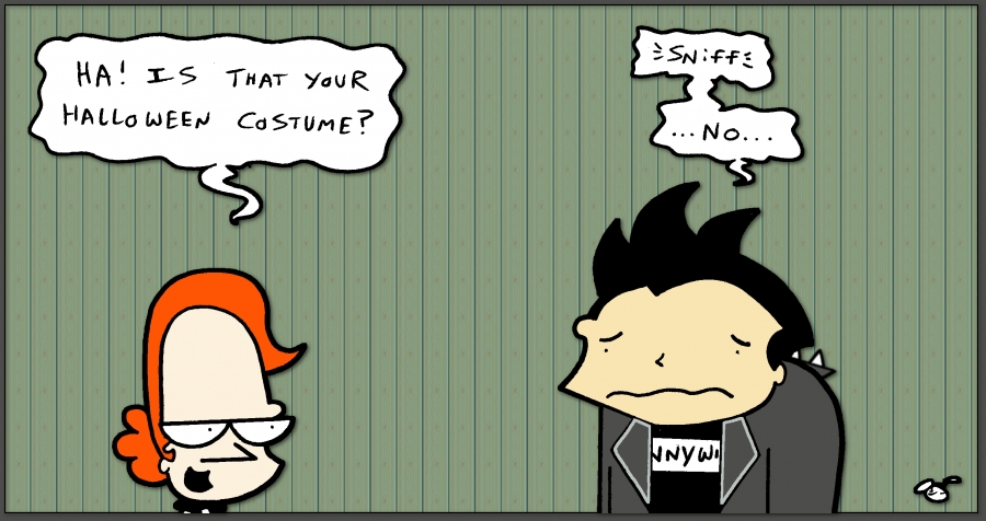 Krust Toons: “Is That Your Halloween Costume?” by Tedd Hazard