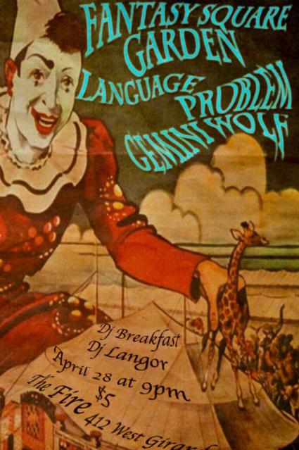Debut Performance of Language Problem at The Fire April 28