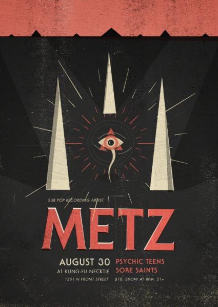 Sore Saints & Psychic Teens Opening for Metz at KFN Aug. 30